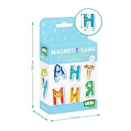 Дитячий набір магнітів "Магнітні літери. Українська" Mon Game 200211 - мініатюра 4