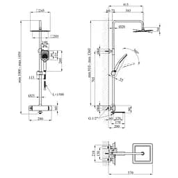 Душова система Kroner KRP Makon - GRP063 (CV033859) - мініатюра 11