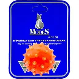 Игрушка для собак Modes Denta мяч мина XS 4 см оранжевая