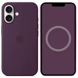 Чохол Epik Silicone case AAA with Magsafe and Animation для Apple iPhone 16, 6.1 Plum