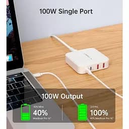 Зарядний пристрій Choetech PD8008-EU-WH ,2 USB-A / 2 USB-С (PD8008-EU-WH) - мініатюра 4