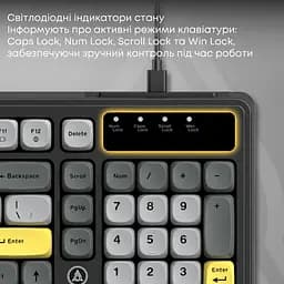 Клавіатура Ajazz AF98 Black Gray Yellow (AF98-BGY) - мініатюра 10