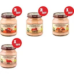 Набор моно пюре Rudolfs Mono mix, 720 г (6 шт. по 120 г)