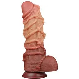 Фаллоимитатор Dual-Layered Silicone Nature Cock 10.5'' 27 см коричневый
