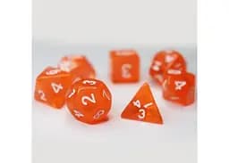 Набір кубиків Transparent 7 Dice Set - Orange , 7 шт. (g7dtran03) - мініатюра 3