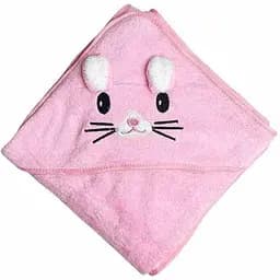 Дитячий рушник з капюшоном MGZ-0640(Pink) розмір 80х80 см