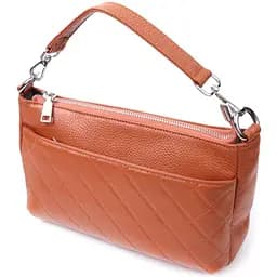 Женская сумка Vintage среднего размера на три отделения из натуральной кожи 24х15х9 см sum0027018