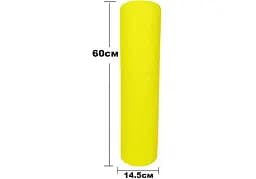 Масажний ролик EasyFit Foam Roller 60 см Жовтий (EF-2032-Y) - мініатюра 3