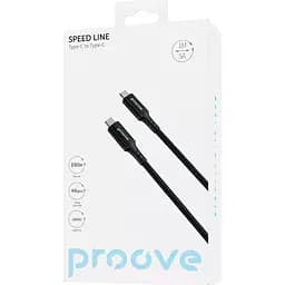Кабель Proove Speed Line USB-C to USB-C 240W USB 4.0 1m Black (CCSL60002201) [130722] - мініатюра 3