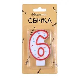 Свічка-цифра "6" 7 см