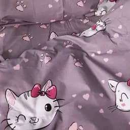 Підковдра MirSon Ranforce Elite 17-0691 Cat with a paw 143х21 пудрова (2200010455793) - мініатюра 3