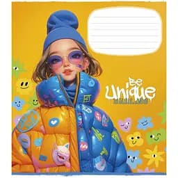Зошит шкільний Школярик на скобі в лінійку 24 аркушів 25 шт. в упаковці