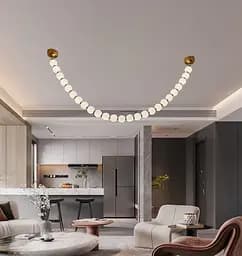 Люстра подвесная большая современная жемчужина Valeso G3873-25 Copper 60W