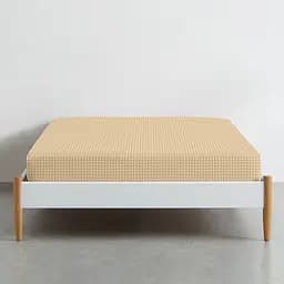 Простирадло Cosas на резинці в дитяче ліжечко 60х120 beige dots, бежевий (Горох_Беж_1) - мініатюра 2