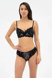 Бюстгальтер напівпоролон PATRICIA 019 359 08 Effetto Lingerie чорний-піон 80E