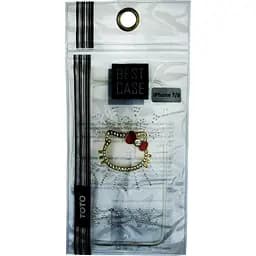 Чохол-накладка Toto TPU case with stones iPhone 7/8/SE 2020 Kiti Transparent - мініатюра 2