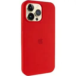 Чехол Silicone Case AA Logo with MagSafe для Apple iPhone 12 Pro Max 6.7 Красный/Red