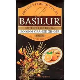 Чай Basilur Ройбуш апельсин-імбир, 25 пакетиків (896899)