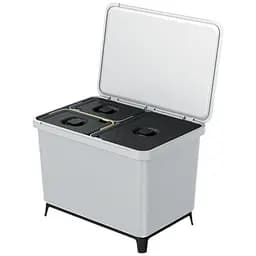 Сортировщик Prosperplast Systema с крышкой и ножками 43 л светло-серый (62837-427)