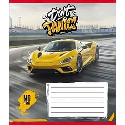 Зошит учнівський "Без паніки" Leader 012-510164C-2 в косу лінію, 12 аркушів