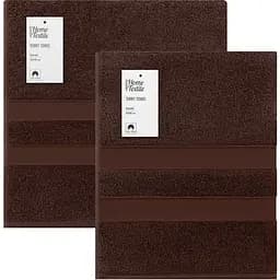 Набір рушників махрових Ardesto Splendid 2 шт. коричневий (ART2359BR)