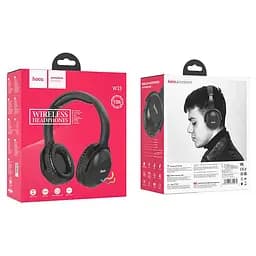 Навушники Hoco Bluetooth Art sount BT headset W33 BT5.0 Type-C 15H чорні - мініатюра 2