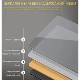 Дзеркало Dusel DE-M3051 75x100 см з годинником і Bluetooth, Білий - мініатюра 2