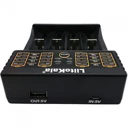 Зарядний пристрій LiitoKala Lii-402 на 4 акумулятори AA, AAA, Li-Ion, LiFePO4 з Power Bank - мініатюра 7