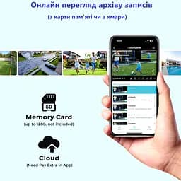 Вулична WiFi IPкамера Besder A22Y  10Мп 2 незалежних об'єктиви чорна WiFi 2.4ГГц і 5ГГц - мініатюра 5