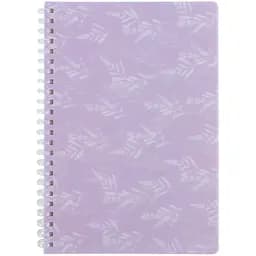 Блокнот А5 Axent Lavender 1 на спирали пластиковая обложка 80 листов клетка (8033-1-A)