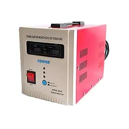 Стабилизатор напряжения сервоприводный Conter MSER 2000VA 1500W 130–260V однофазный, 2 евророзетки, LED дисплей