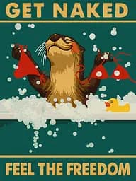 Набор для рисования по номерам "Постер. Вільна видра" Ideyka 30х40 см КНО6801