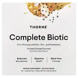 Пробіотичний комплекс Thorne Complete Biotic зі смаком апельсину 30 стиків