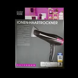Фен з іонізацією Easy Home GT-HDi-09 2000 Вт 3 рівні обдування холодний режим концентратор 1 шт. чорний (33705-IS) - мініатюра 4