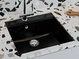 Кухонна мийка Miraggio LAGOON 540 black (0002244) Граніт, Під стільницю/Врізна, Чорний - мініатюра 5