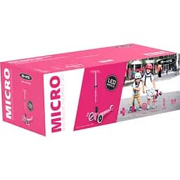 Самокат Micro Mini Deluxe Foldable LED Рожевий (MMD197) - мініатюра 7