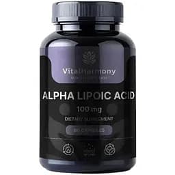 Альфа-липоевая кислота VitalHarmony Alpha Lipoic Acid 100 mg, 90 капсул для антиоксидантной защиты