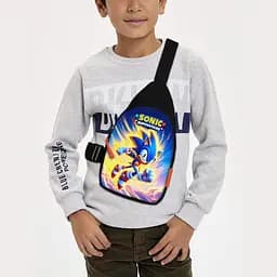 Сумка через плечо детская Супер Соник 29х17 см сумка слинг для мальчика (02205)