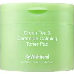 Тонер-пади By Wishtrend Green Tea & Ceramide Calming Toner Pad заспокійливі 70 шт.
