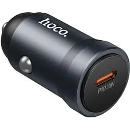 Автомобильное зарядное устройство Hoco Z62A Energy single port PD30W car charger Темно-серый