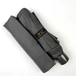 Жіноча складана парасолька механічна S&L 97 см сіра - мініатюра 4