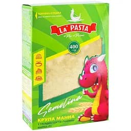 Крупа манная La Pasta Semolina из твердых сортов пшеницы, 400 г (844118)