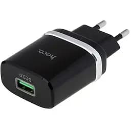 Зарядний пристрій HOCO C12Q Smart USB QC3.0 18W Black (6931474716255)