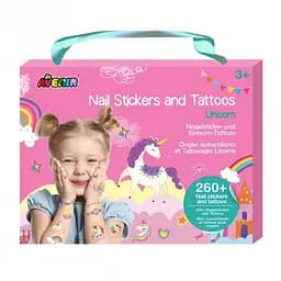 Набір наклейок для тіла Avenir Єдинороги, 260 шт. (NA218205)