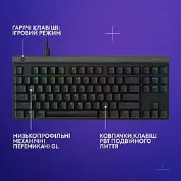 Клавіатура Logitech G515 TKL Black (920-012872) [123820] - мініатюра 7