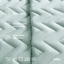 Двостороннє покривало Ideia Izzi м'ятний та сірий 240 х 220 см (8-34586 м'ята/св.сірий) - мініатюра 5