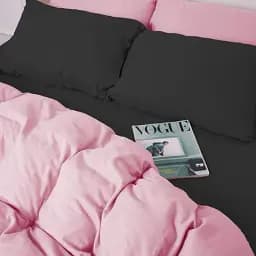 Комплект постільної білизни MirSon Black-Pink 160x220 см чорно-рожевий (2200009661884) - мініатюра 4