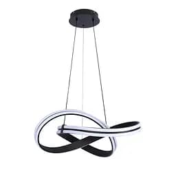 Люстра стельова LED Levistella 78778094 BK, 120W, регульована температура світла, чорний метал, сучасний стиль