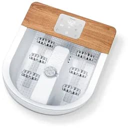 Beurer Массажная ножная ванночка, от сети, 3,54кг, 3 режима, 3 насадки, смысл. упр., бело-коричневый