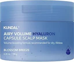 Маска для шкіри голови 180 г Kundal Airy Volume Hyaluron Capsule Scalp Mask Blossom Breeze